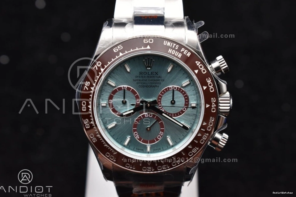 QF Daytona Braclet on 126506 Dial Stick YG V 1:1 Best Edition Breathable Ice Marker SS 791 SH4131 Blue 0814